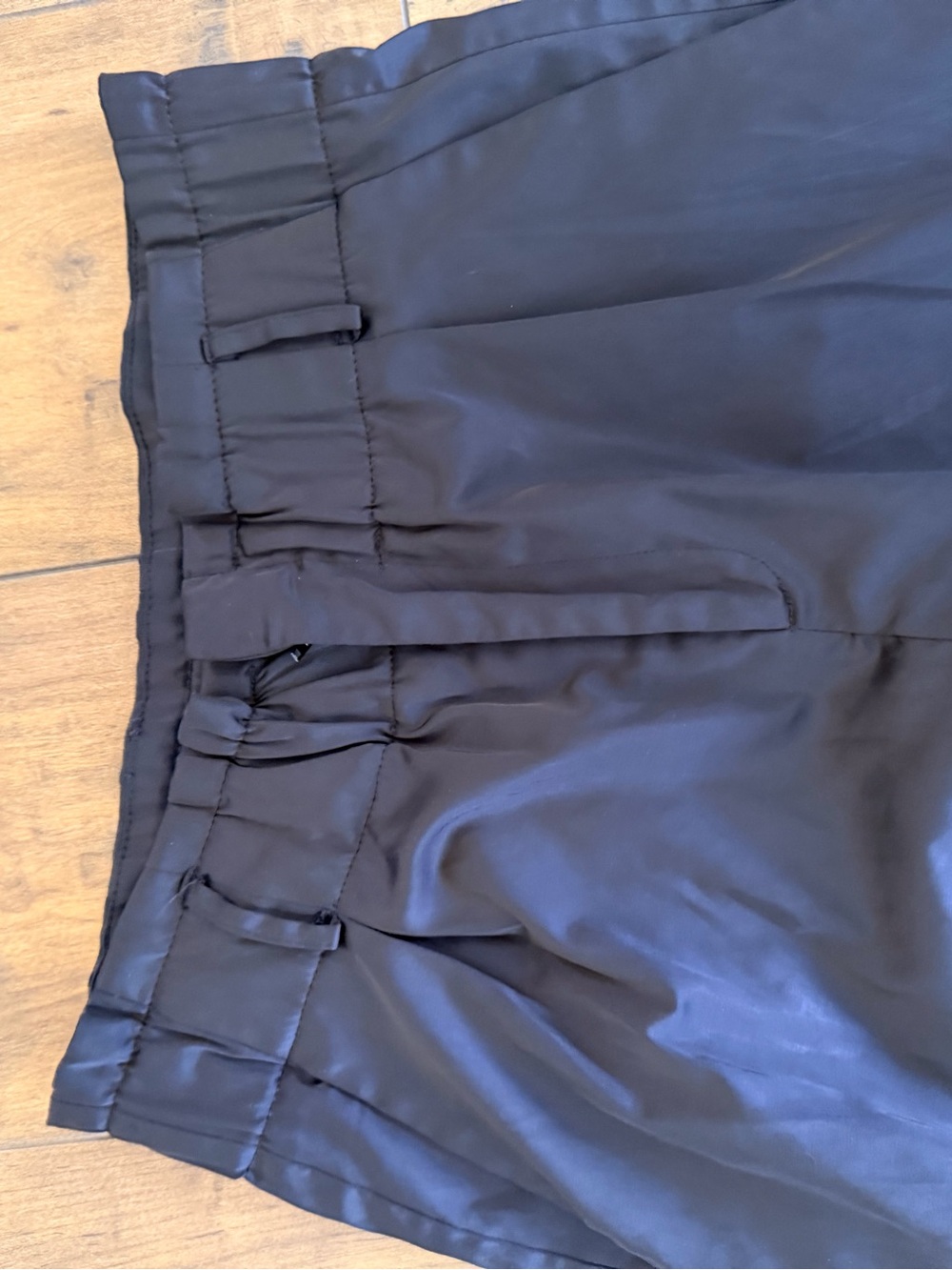 ZARA Black woman satin cargo pants - Picture 3 of 4